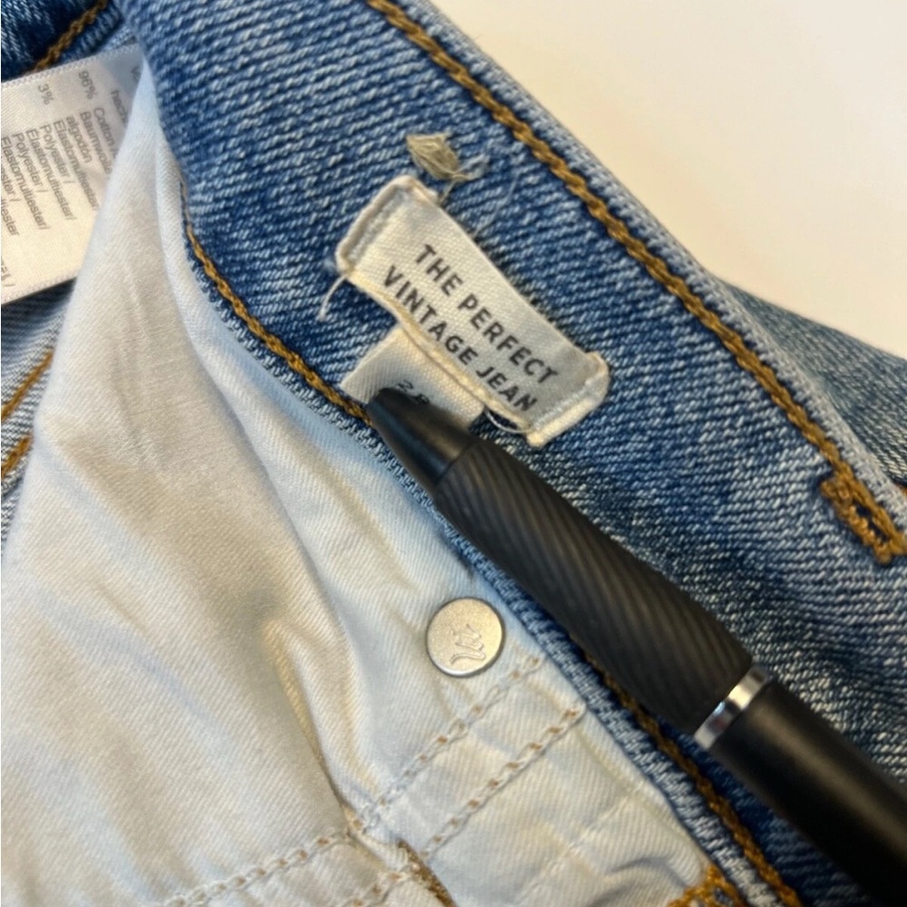 Madewell the perfect vintage jean size 28‎ distressed blue jeans - Picture 5 of 12